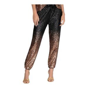 Johnny Was Sequin Gold Jett Drawstring Waist Joggers Pants Plus Size XXL NWT
